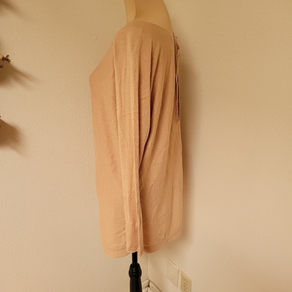 Vince Slit Back Tie Cashmere Blend Sweater - Picture 6 of 7